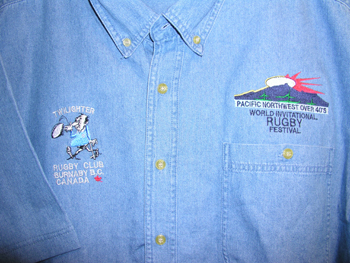 Denim short logo
